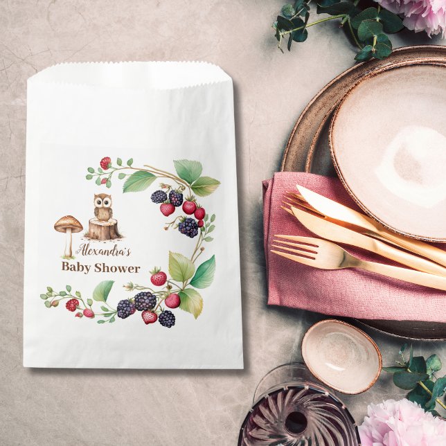 Woodland Forest Animals Baby Shower Favor Bag (Creator Uploaded)