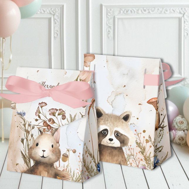 Woodland Forest Animals Baby Shower Favor Boxes (Creator Uploaded)