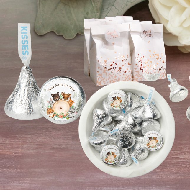 Woodland Forest Animals Baby Shower   Hershey®'s Kisses® (Creator Uploaded)