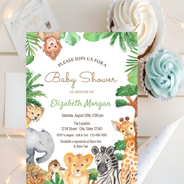 Woodland Forest Animals Baby Shower Invitation (Creator Uploaded)