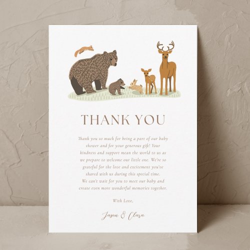 Woodland Forest Animals Baby Shower