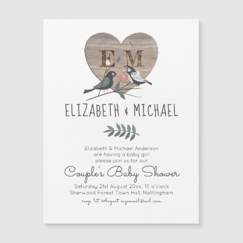 Woodland Forest Animals Couples BABY SHOWER