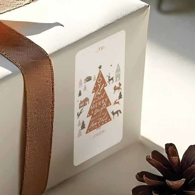 Woodland Forest Animals & Cozy Village To & From Label (Woodland Forest Animals & Cozy Village To & From Label)