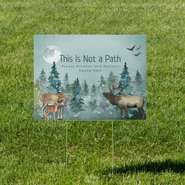 Woodland Forest Animals Custom Sign (Insitu)