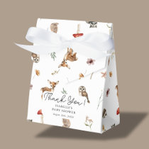 Woodland Forest Animals Gender Neutral Baby Shower Favor Boxes