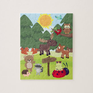 Woodland Forest Animals Kids Puzzle