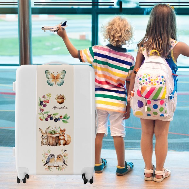 Woodland Forest Animals Luggage (Creator Uploaded)