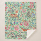 Woodland Forest Animals Mint Green Floral Pretty