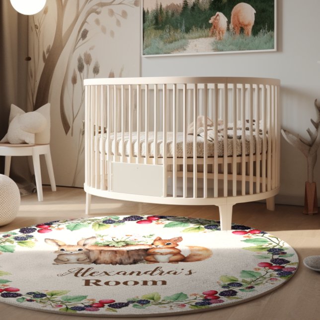Woodland Forest Animals Rug (Creator Uploaded)