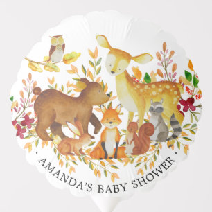 Woodland Forest Animals Shower Balloon