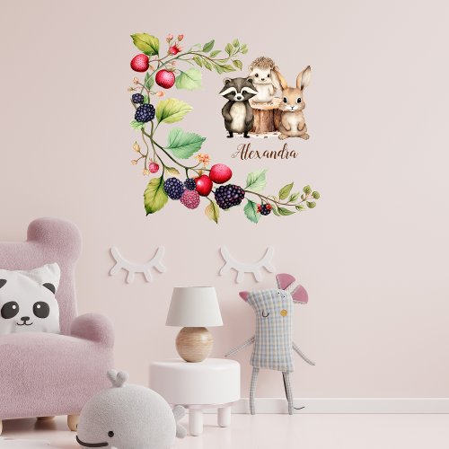 Woodland Forest Animals Wall Decal