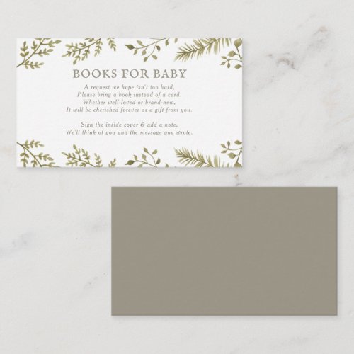 Woodland Forest Baby Shower Books for Baby