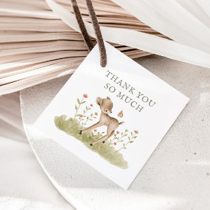 Woodland Favor Tags Zazzle