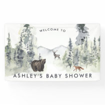 Woodland Forest | Baby Shower Welcome Banner
