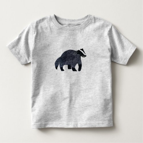 Woodland Forest Badger Toddler T_shirt