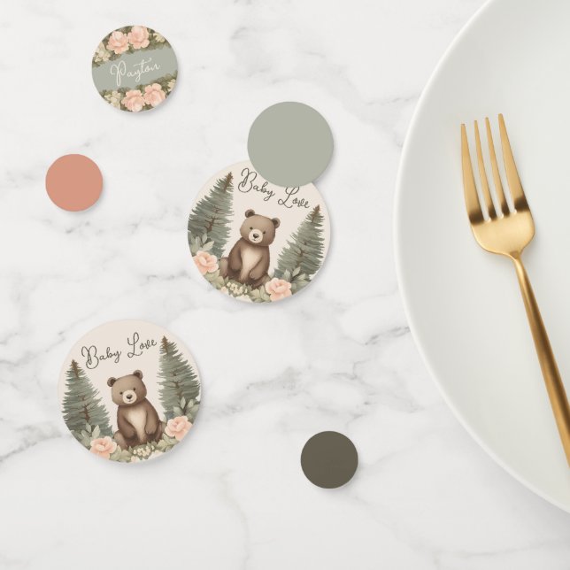 Woodland Forest Bear Confetti (Group)