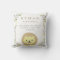Woodland Forest Birth Stats- Lion Nursery Pillow