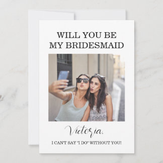 Woodland Forest Bridesmaid Information Card
