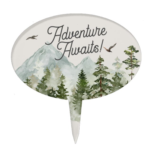  woodland forest cupcake topper (Front)