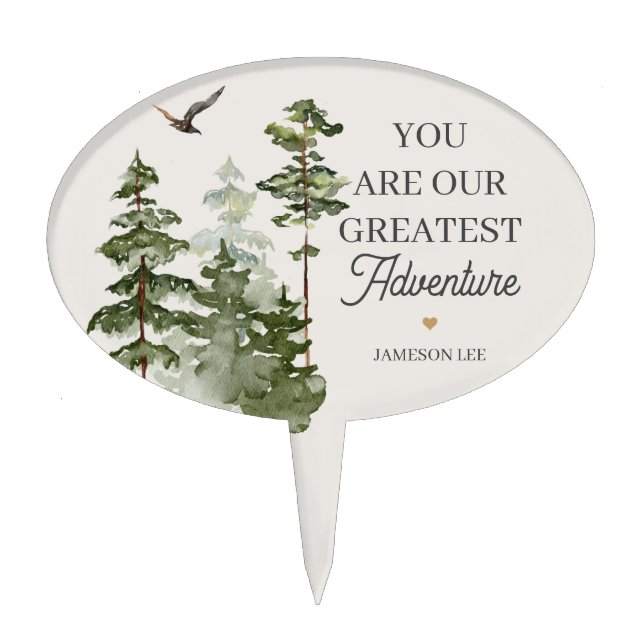  woodland forest cupcake topper (Front)