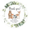 Woodland forest friends animals favor thank you