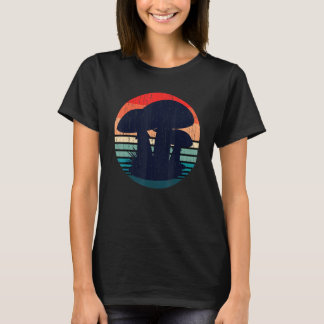 Woodland Forest Fungi Mushroom Retro Nature Mushr T-Shirt