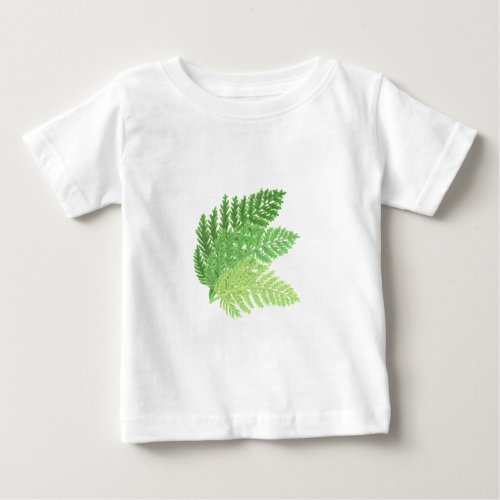 Woodland forest green ferns forest ferns baby T_Shirt