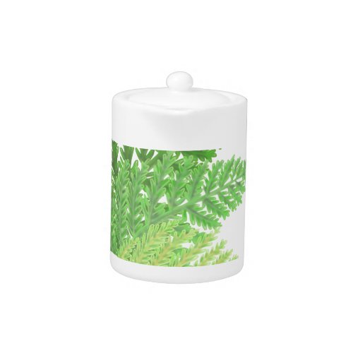 Woodland forest green ferns forest ferns teapot