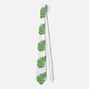 Woodland forest green ferns forest ferns tie
