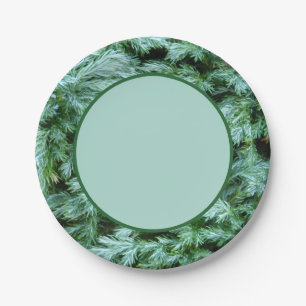 Woodland Forest Greenery Paper Plates