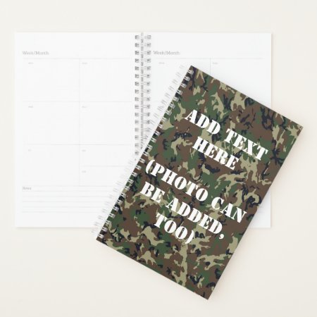 Woodland Forest Military Camouflage  Planner