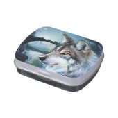 woodland forest moonlight full moon wolf jelly belly tin (Side)