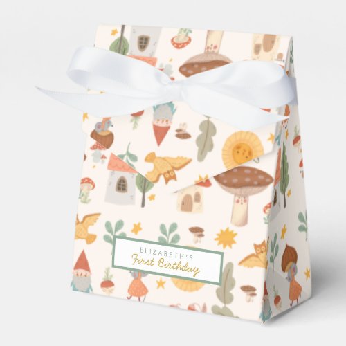 Woodland forest Mushroom Favor Boxes