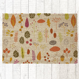 Woodland Forest Nature Fiber Doormat