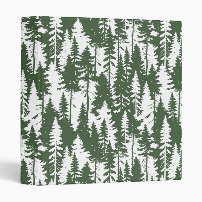 Woodland Forest Pattern 3 Ring Binder (Front/Spine)