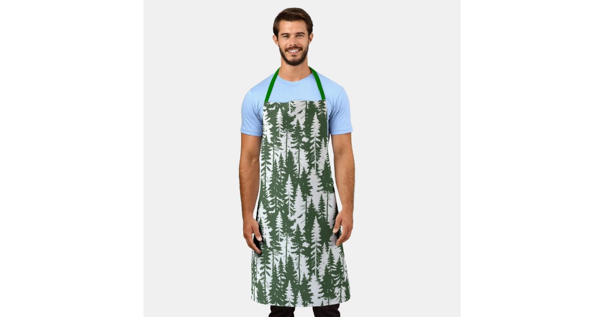 Woodland Forest Pattern Apron | Zazzle