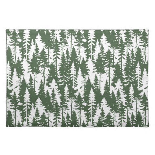 Woodland Forest Pattern Cloth Placemat