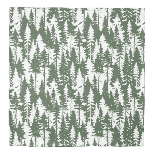 Woodland Forest Pattern Duvet Cover