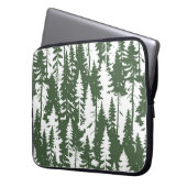 Woodland Forest Pattern Laptop Sleeve (Front Left)
