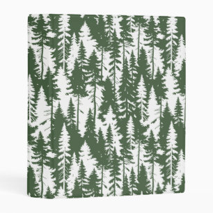 Woodland Forest Pattern Mini Binder