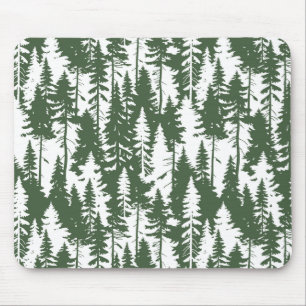 Woodland Forest Pattern Mouse Pad