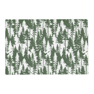 Woodland Forest Pattern Placemat