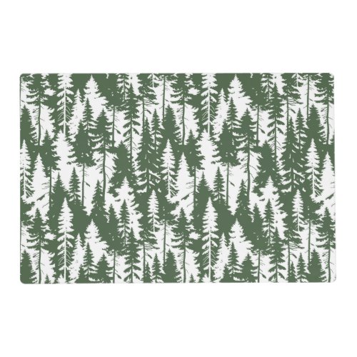 Woodland Forest Pattern Placemat