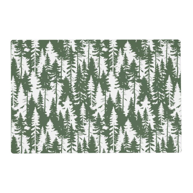 Woodland Forest Pattern Placemat (Front)