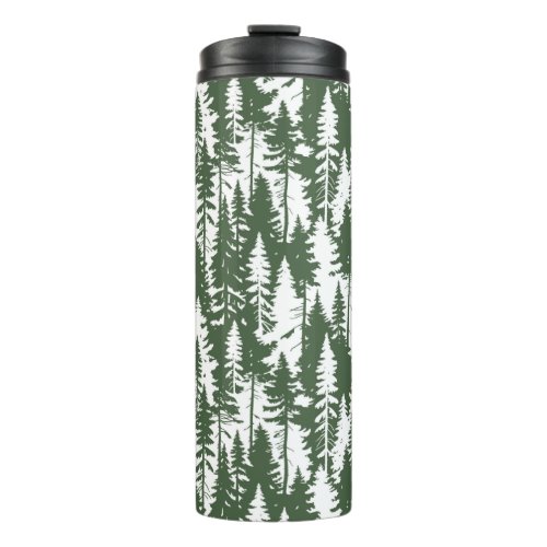 Woodland Forest Pattern Thermal Tumbler
