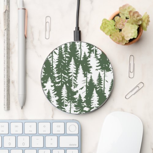 Woodland Forest Pattern Wireless Charger