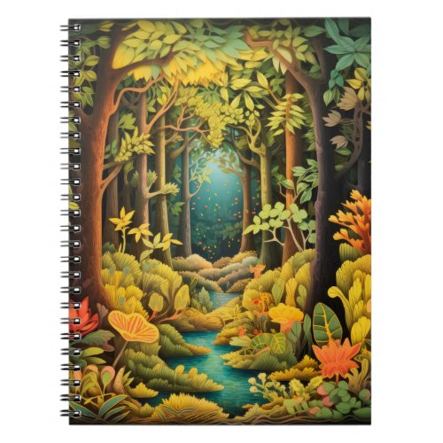Woodland Forest Scene Paper_Cut Diorama Notebook