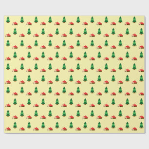 Woodland Forest Tree Pattern – Cozy Nature Design Wrapping Paper