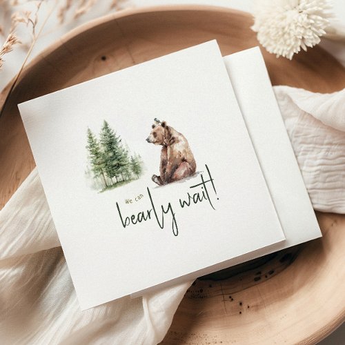 Woodland Forest We Can Bearly Wait Baby Shower