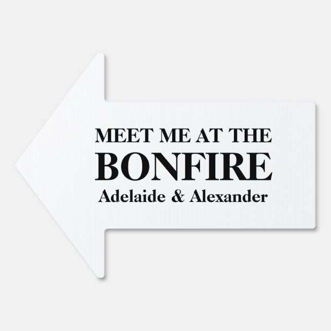 Woodland Forest Wedding Sign (Front)